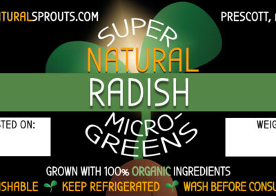 SuperNatural Sprouts-Radish Microgreens