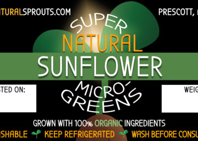 SuperNatural Sprouts-Sunflower Microgreens